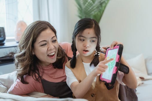 parent engaging with child in conversation