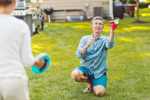 family bonding over a fun activity