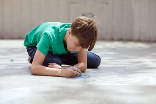 children engaged in creative arts