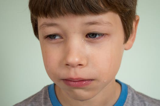 Children expressing emotions