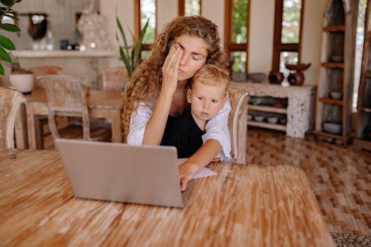 family working together