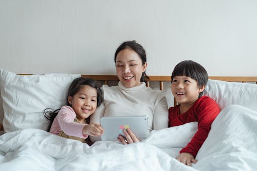 parent and teenager sharing a laugh