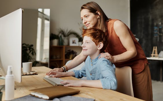 A parent using sign language with their child