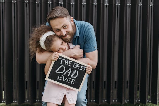 A family practicing sign language together