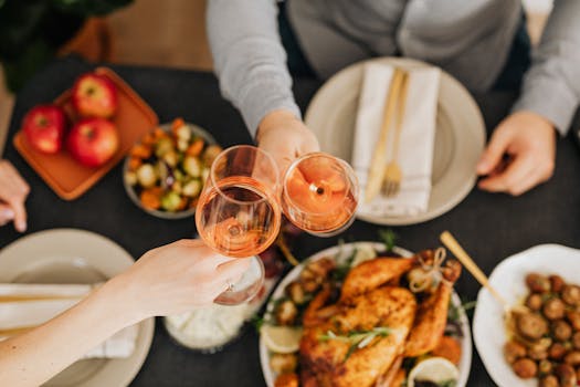 family sharing experiences at dinner