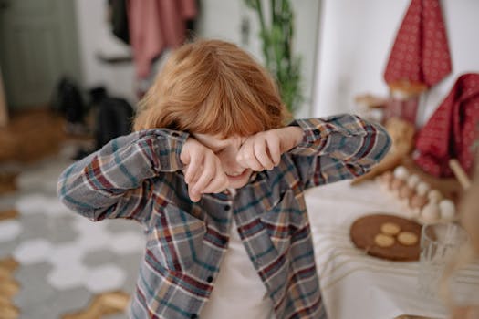 child expressing feelings with a parent