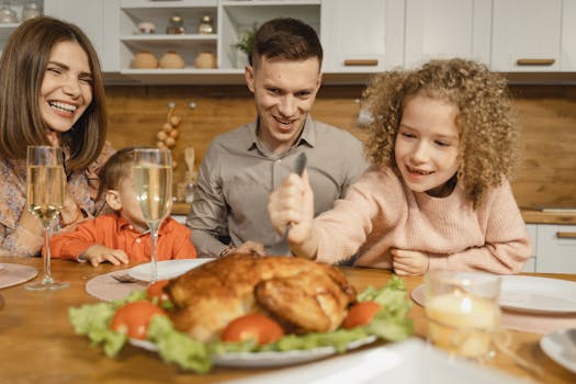 parents and kids cooking together