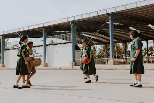 children engaging in group activities