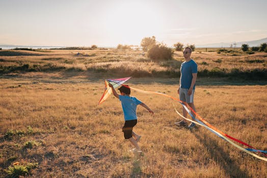 family having fun and playing together