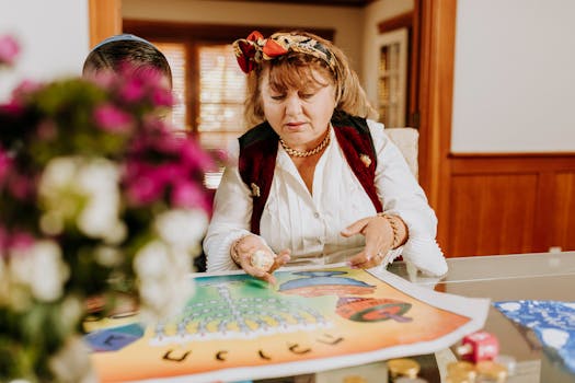 family playing a board game