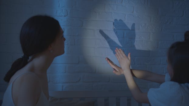 children playing puppet show