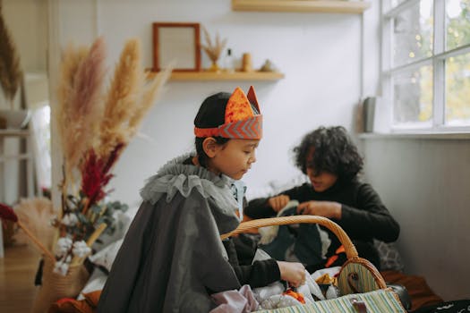 children exploring different cultures