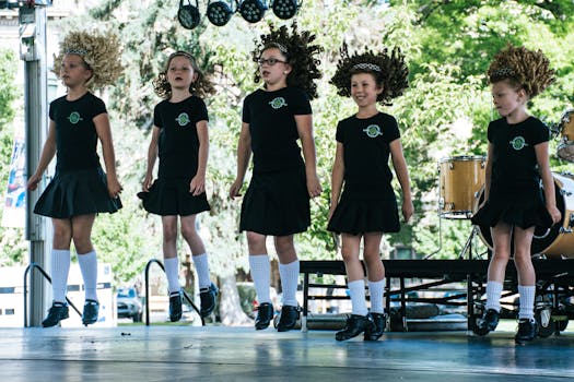 children performing a story