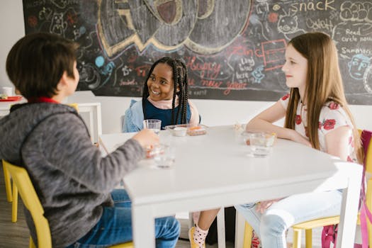 children engaging in conversation