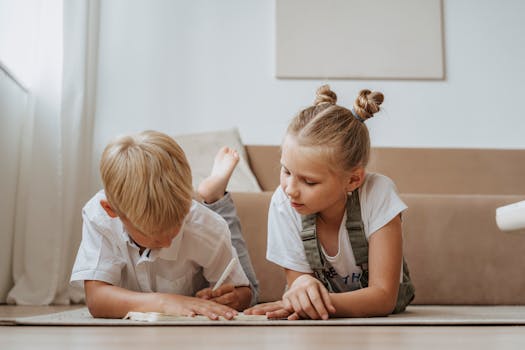 children playing and communicating