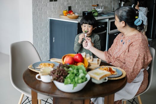 healthy family meal